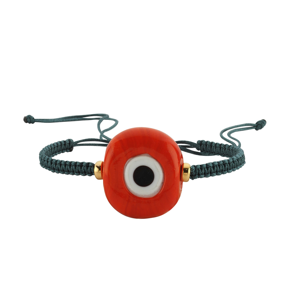 Maisonirem Red Evil eye Macrame bracelet Bracelets