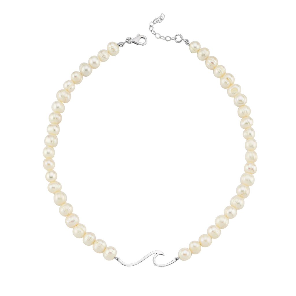Maisonirem Necklace Pearl Ocean Necklaces Silver
