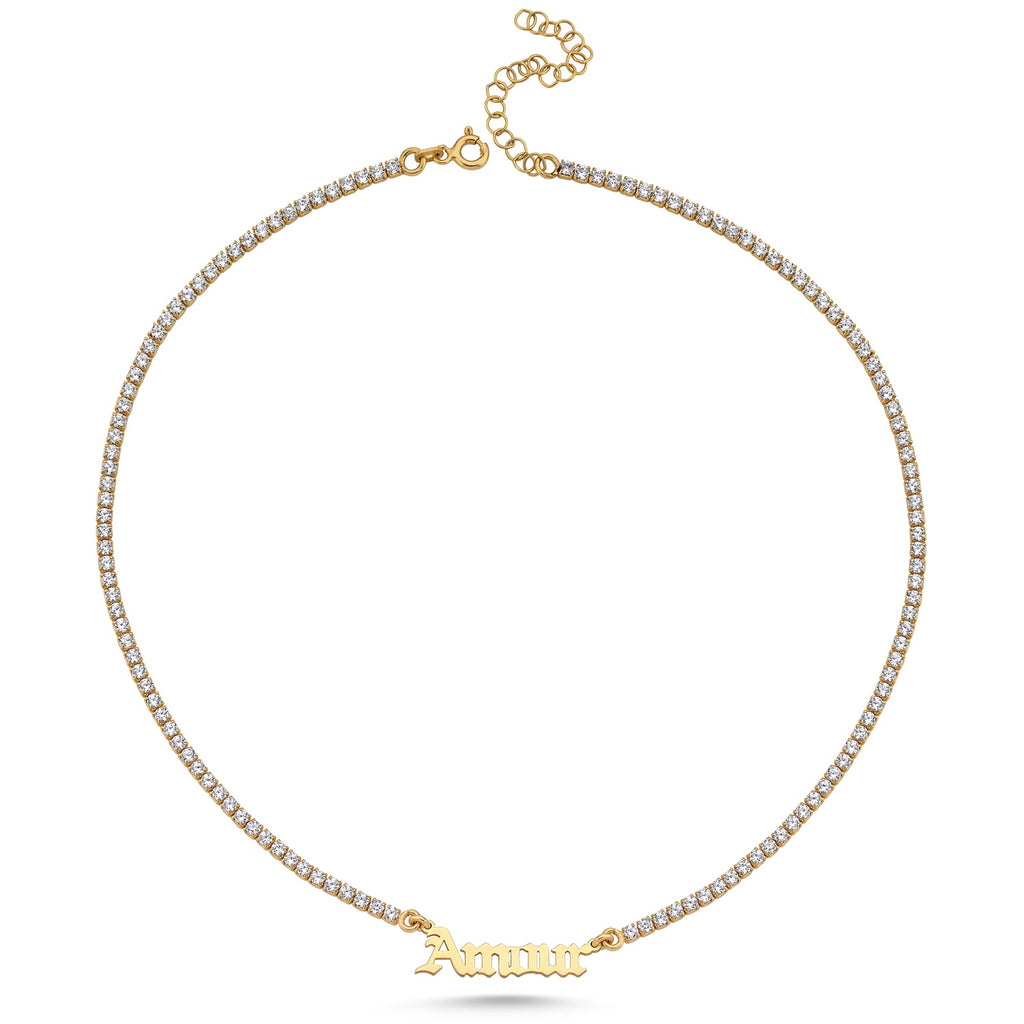 Maisonirem Tennis Chain Amour Necklace Necklaces Gold