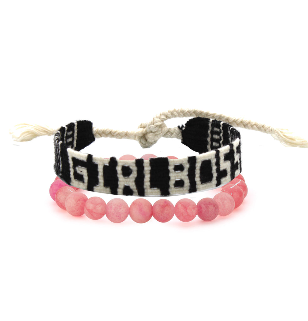 Maisonirem Bracelet Set Bossy Bracelets Pink