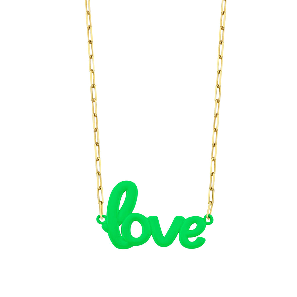 Maisonirem Necklace Green Love Necklaces