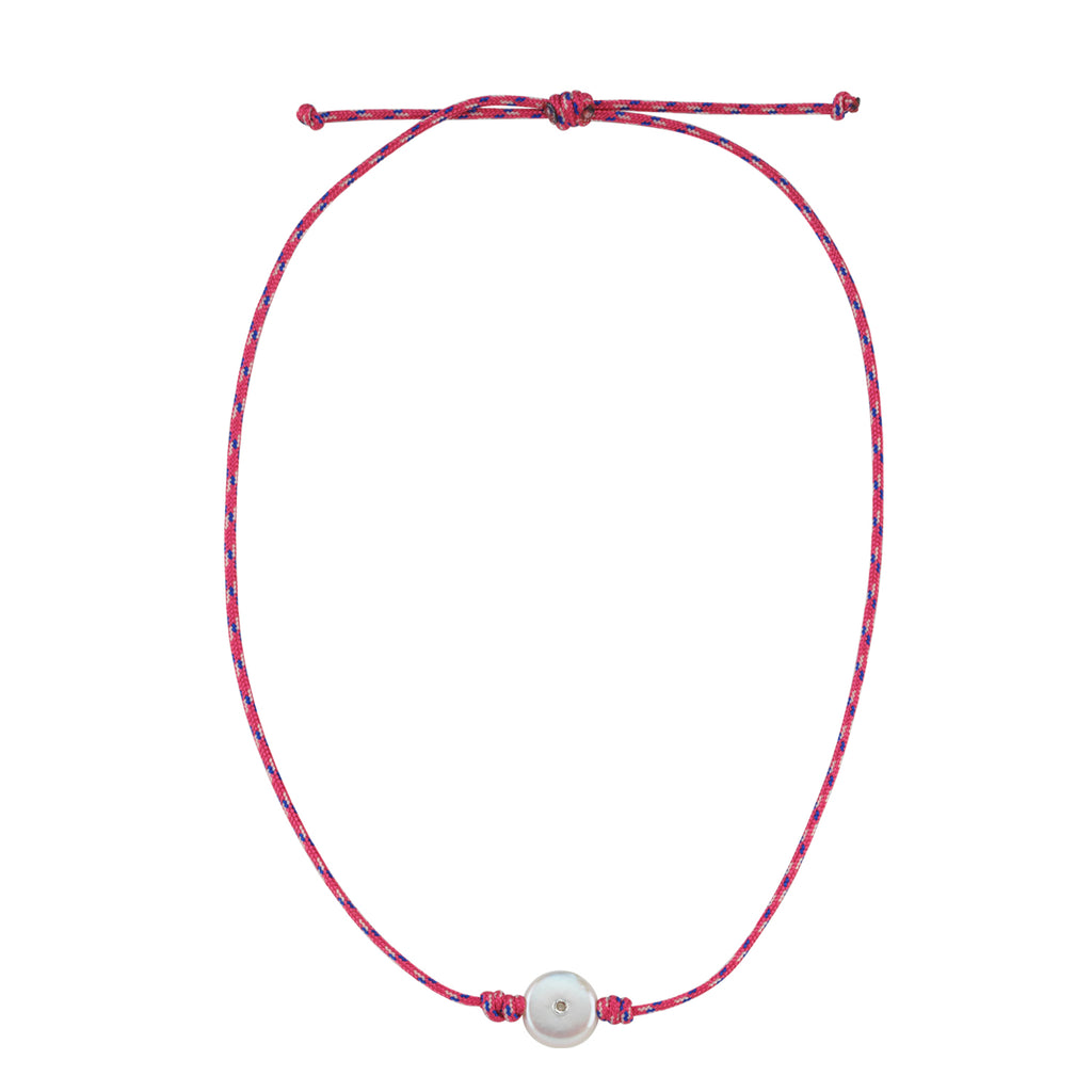 Maisonirem Paracord Pearl Necklace Necklaces