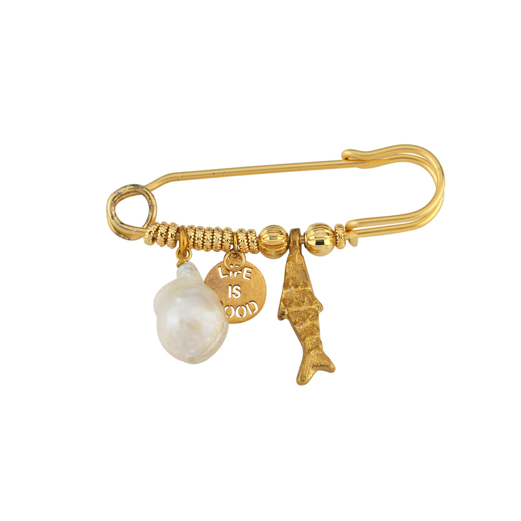 Maisonirem Pin Life is good Bag Charms