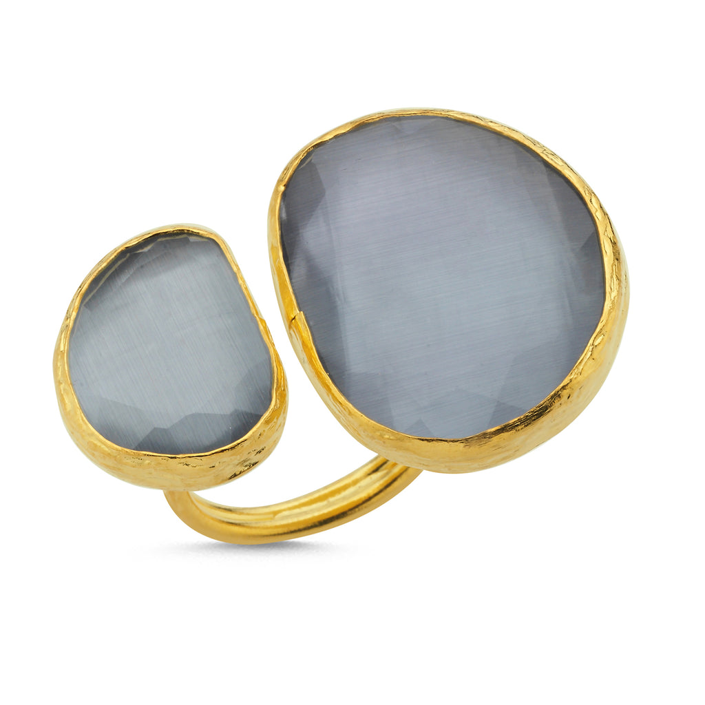 Maisonirem Ring Blue Tigereye Rings Blue