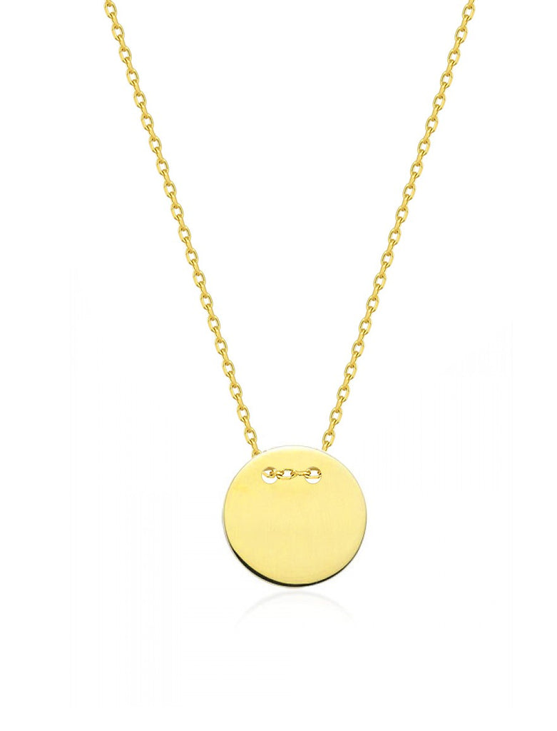 14k solid gold Moon Necklace