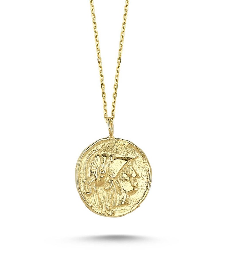 Coin 14k Solid Gold Necklace