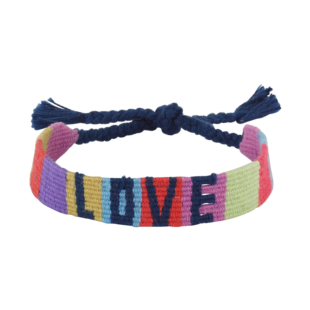 Colorblock Love Cotton Bracelet | MAISONIREM