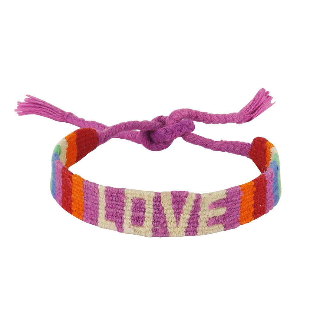 Maisonirem Colorblock Love  Cotton Bracelet Bracelets Mix colors