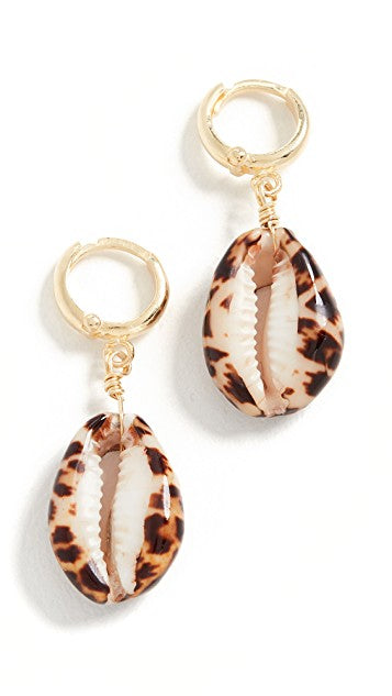 Maisonirem Earrings Shelly Earrings Terracotta Leopard Shell