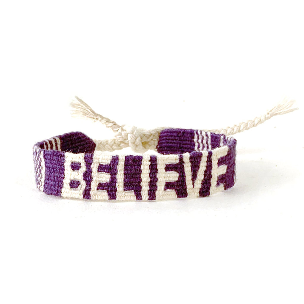 Maisonirem Message bracelet Bracelets Purple Believe