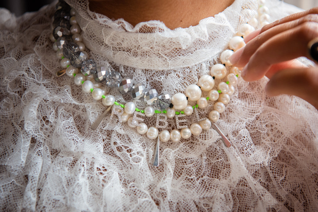 Maisonirem Necklace Pearl Spike Necklaces